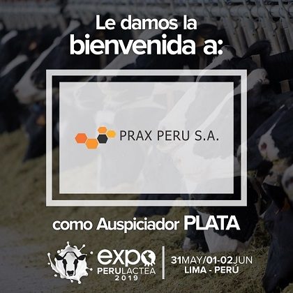 EXPOPERULACTEA 2019 da la Bienvenida a: Prax Perú como Auspiciador Plata