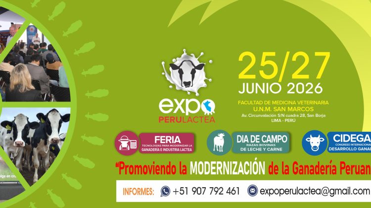Principal plataforma mundial de gestión de datos para empresas lácteas se presentará en Expoperulactea 2026